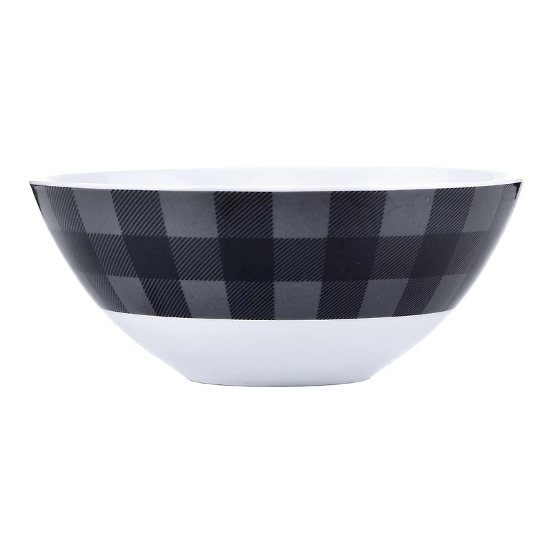 Buffalo Plaid Grey/Black 16PC Dinnerset
