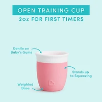 Munchkin C’est Silicone! Open Training Cup for Babies and Toddlers 4 months+, 2 Ounce