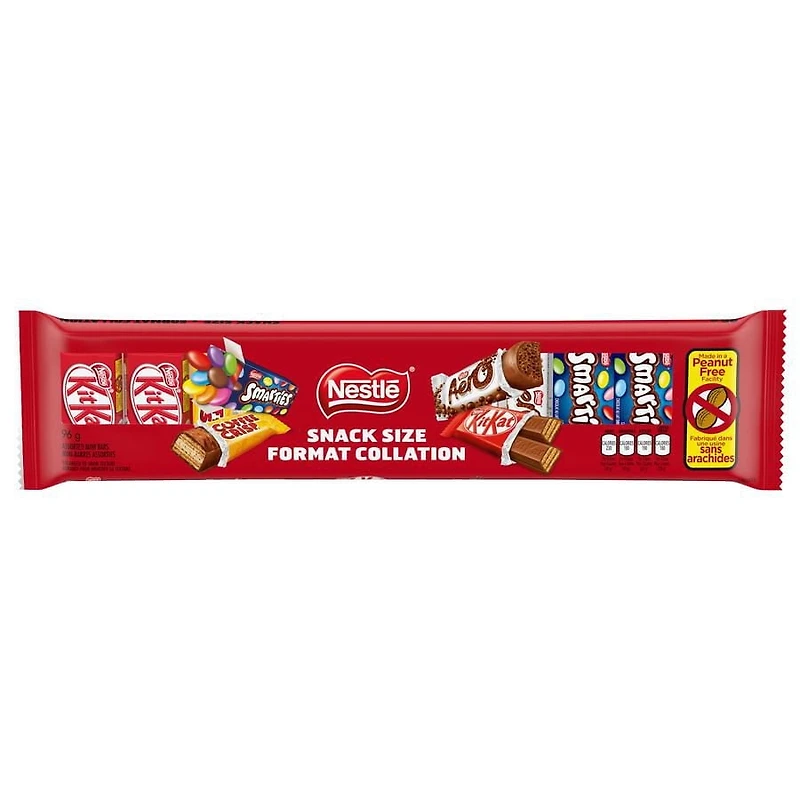 Mini-barres assorties NESTLÉ Format collation, 9 unités (96 g) 96g