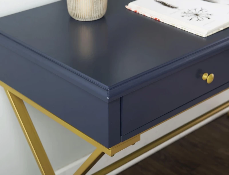 Parker Blue and Gold Campaign Desk