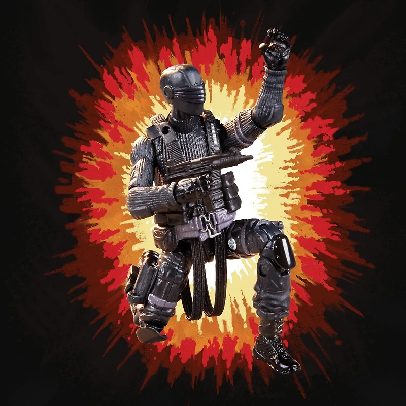 G.I. Joe Retro Collection Snake Eyes Toy 3.75-Inch-Scale Collectible Action Figure with Multiple Accessories, Toys for Kids Ages 4 and Up