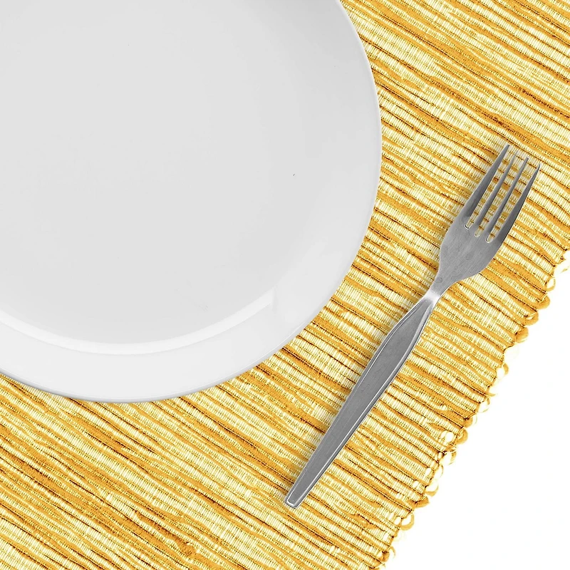 Chemin de table en coton Fabstyles Shadows, chemin de table tissé lavable pour salle à manger, cuisine, café et table de patio