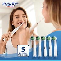 Equate EasyFlex® Total Power Replacement Brush Heads, 5 Brush Heads
