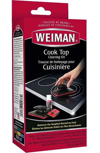 Weiman Glass Cook Top Cleaning Kit, Clean Shine and Protect