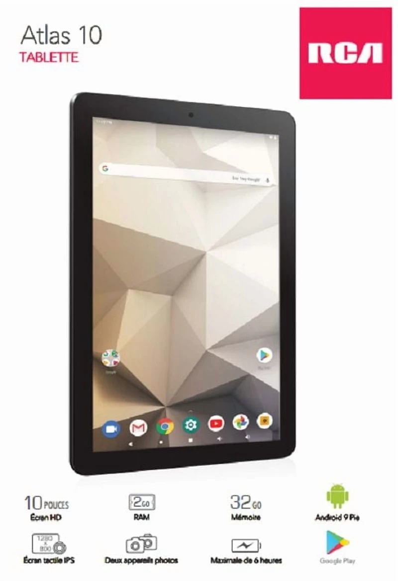 Tablette Android de RCA de 10,1 po