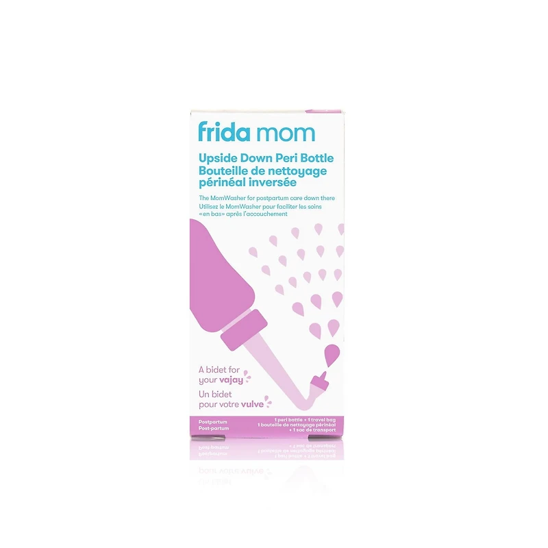 Frida Mom - Upside Down Peri Bottle - Postpartum Recovery - The Original Fridababy MomWasher for Perineal Recovery and Cleansing After Birth - Hospital Bag Essential, Newborn Baby, Cleansing after Bir, 1 Peri Bottle