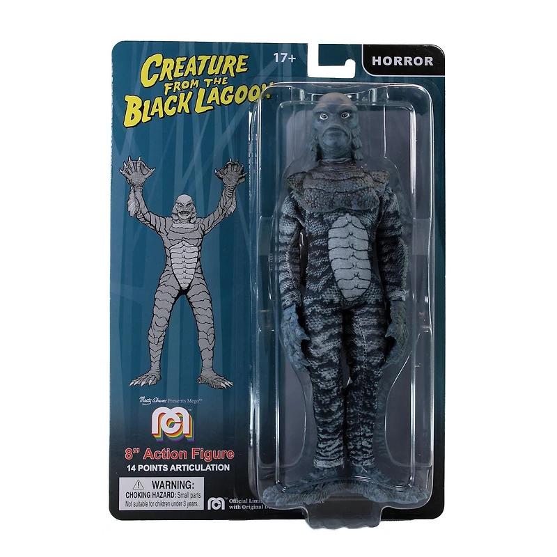 Creature From The Black Lagoon - Universal Monsters Greyscale 8”Action Figure