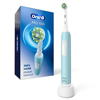 Brosse à dents électrique Oral-B Pro 1000 avec (1) brossette, rechargeable, turquoise