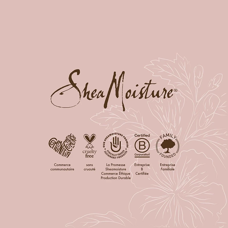 SheaMoisture  Edge Gel Paraben-Free Hair Styling Coconut & Hibiscus + Flaxseed with Coconut Oil, Silk Protein and Neem Oil, 99 g