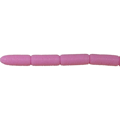 Leurre de pêche WURM Stickity Split 32" + Couleur Bubble Gum + Coupez votre propre longueur d'appât