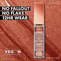 NYX PROFESSIONAL MAKEUP, Ombre à Paupières Ultimate Glow Shots, Ombres à paupières liquides, Tenue 12 hres - TWISTED TANGERINE Ombre à paupières liquide