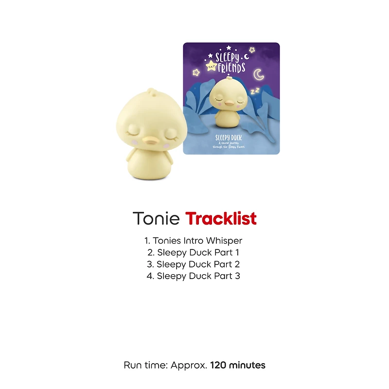 tonies Sleepy Friends: A Sound Journey Through the Sleepy Forest with Sleepy Duck Audio Play Figurine (Limited Edition)