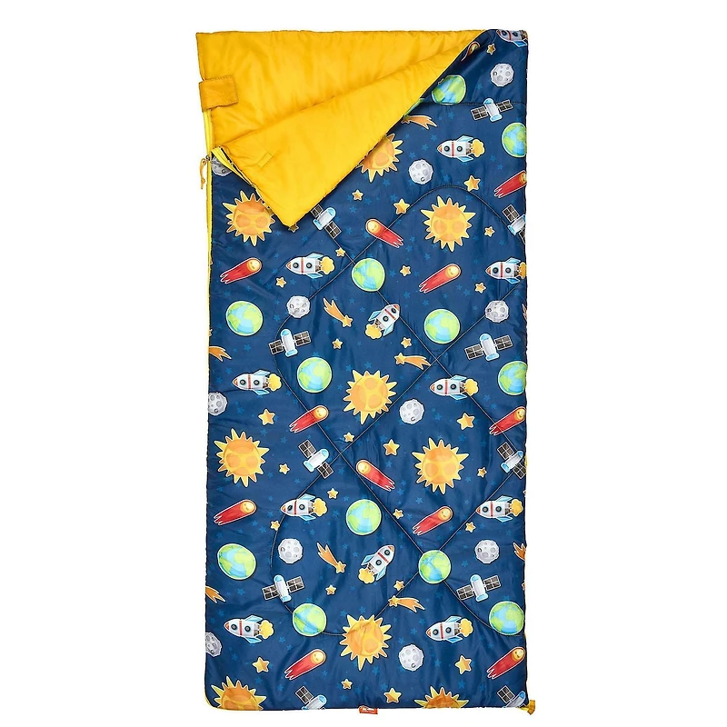Ozark Trail Kid's sleeping Bag, 56"(L) x26" (W),no temp rating , polyester fabric outer, Boys, Sleeping Bag