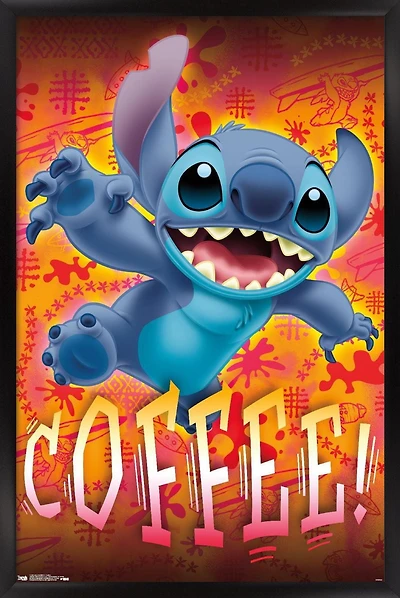Disney Lilo and Stitch - Coffee Wall Poster