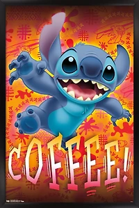 Disney Lilo and Stitch - Coffee Wall Poster