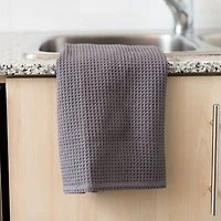 Fabstyles Broadway Waffle Cotton Kitchen Towels, Soft Quick-Drying, and Absorbent Waffle Design Multi-Purpose Wash Cloths Dish Scrubber, 28" X 18"