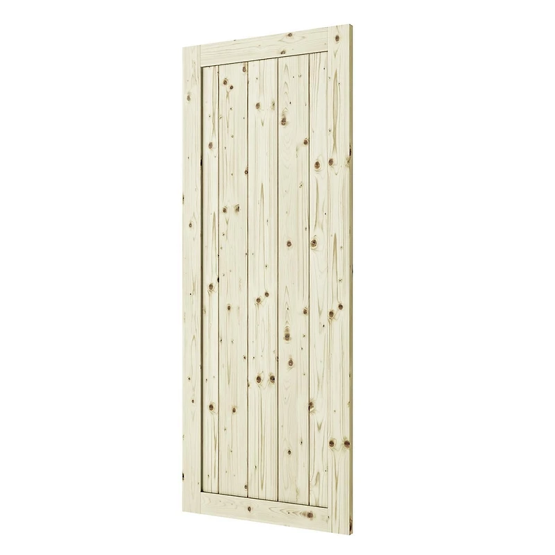 Wood & Hart 42" Rustic Porte de Grange en Pin Noueux