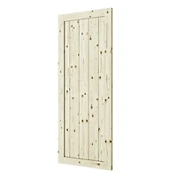 Wood & Hart 42" Rustic Porte de Grange en Pin Noueux