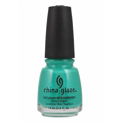 China Glaze Nail Lacquer - Turned up Turquoise - 0.5 FL OZ, Nail Lacquer
