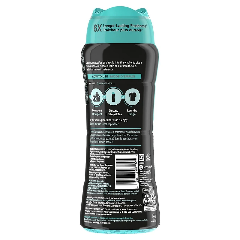 Perles rehausse-parfum pour la lessive Downy Unstopables, Frais