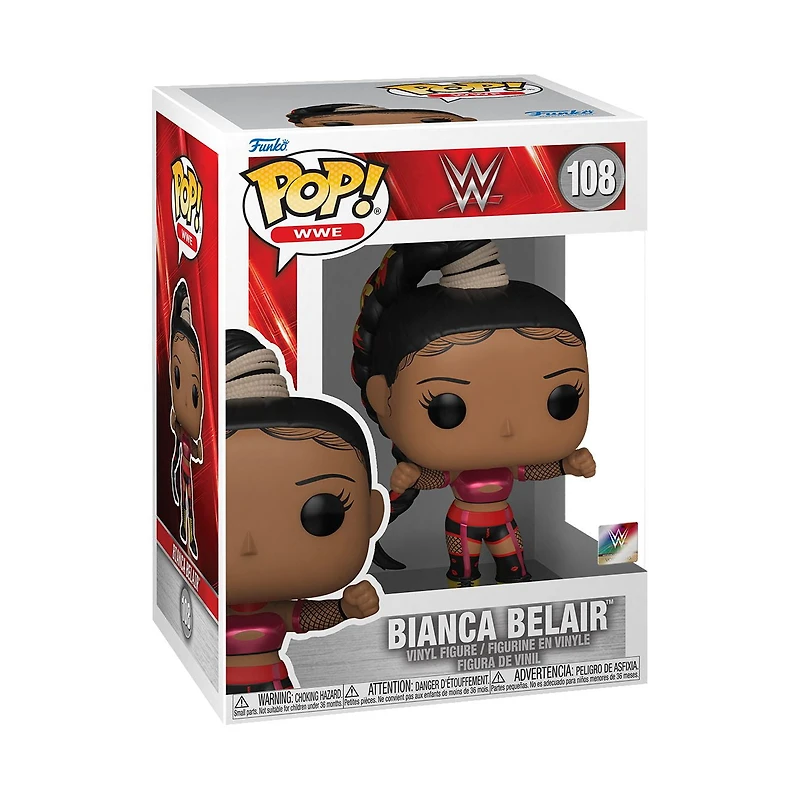 Funko Pop! WWE: Bianca Belair WM38 (Métallique) Figurine En Vinyle