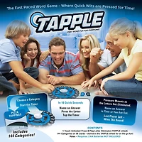 USAopoly Tapple Board Game - Fast Word Fun for the Whole Family!, AGE: 8+<br>2-8 PLAYERS<br>10-20 MINUTES