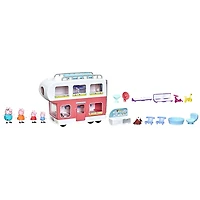 Peppa Pig Toys Peppa's Family Motorhome Playset, Preschool Toys for Ages 3+ with Sound Effects