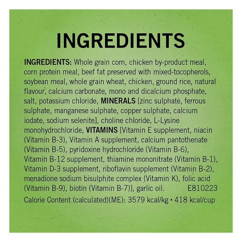 Purina Dog Chow Natural with Farm-Raised Chicken, Dry Dog Food 19.3 kg, 19.3 kg