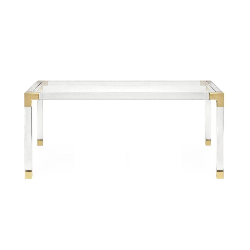 TABLE À MANGER EN ACRYLIQUE, table à manger de luxe et de haute qualité.<br>29,5"H x 72"L x 36"P