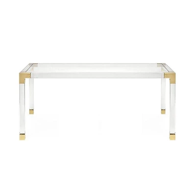 TABLE À MANGER EN ACRYLIQUE, table à manger de luxe et de haute qualité.<br>29,5"H x 72"L x 36"P