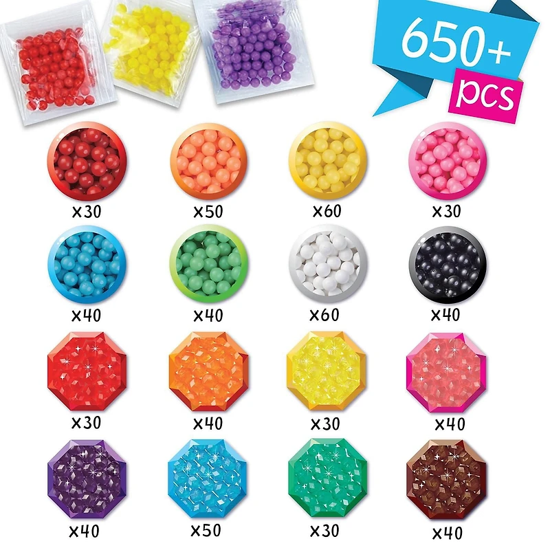 Aquabeads Starter Pack Kit complet de perles Arts & Crafts pour enfants - plus de 650 perles