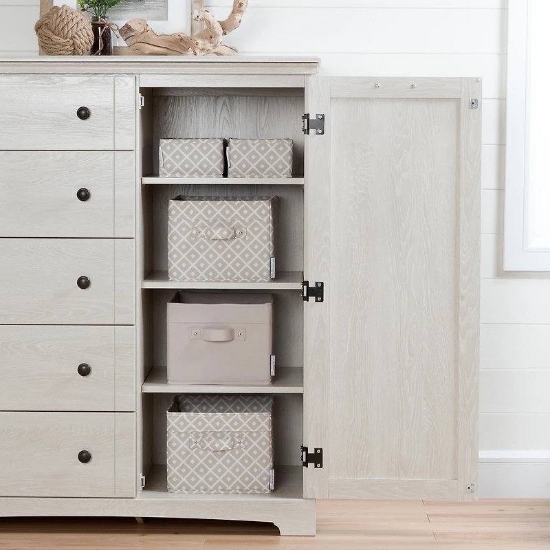 South Shore Lilak Door Chest with 5 Drawers