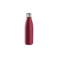 GoZone 5mm Printed Yoga Mat with Solid Colour Water Bottle – Waves - Burgundy Combo