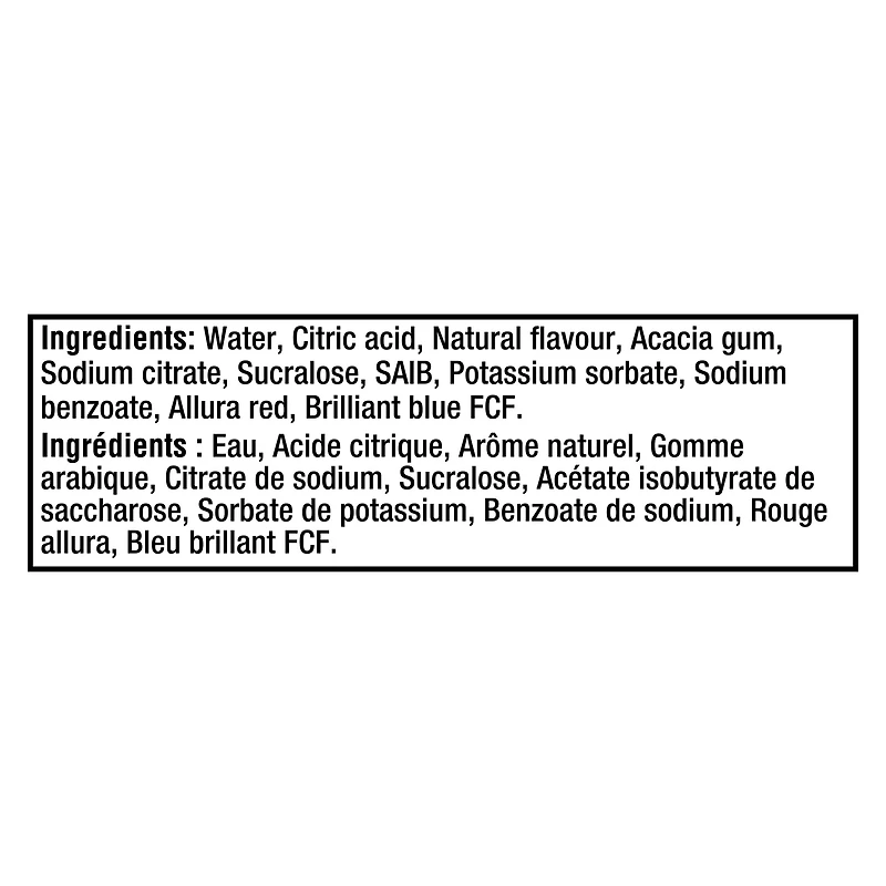 Aromatisant D'Eau Liquide Bleuets-Limonade, Bouteille