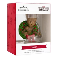 Décoration Hallmark de Noël (Groot sur une couronne de Noël, Les gardiens de la Galaxie, Marvel)