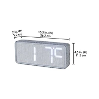 Réveille-matin HOMETRENDS Cadran à DEL 12/24 h