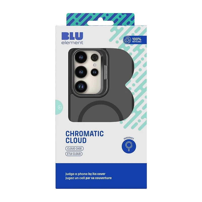 Blu Element Chromatic Kick MagSafe Case Black for iPhone 16e/15/14/13