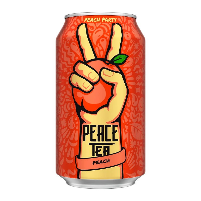 Peace Tea Peach Party Cans, 341 mL, 12 Pack, 12 x 341 mL