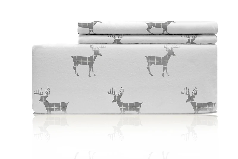 Johnson Home Premium 160 GSM Ultra Plush, Breathable and Durable, Combed Cotton Flannel Sheet Set - Deep Pocket - Easy to Fit - Cozy Bed Sheets
