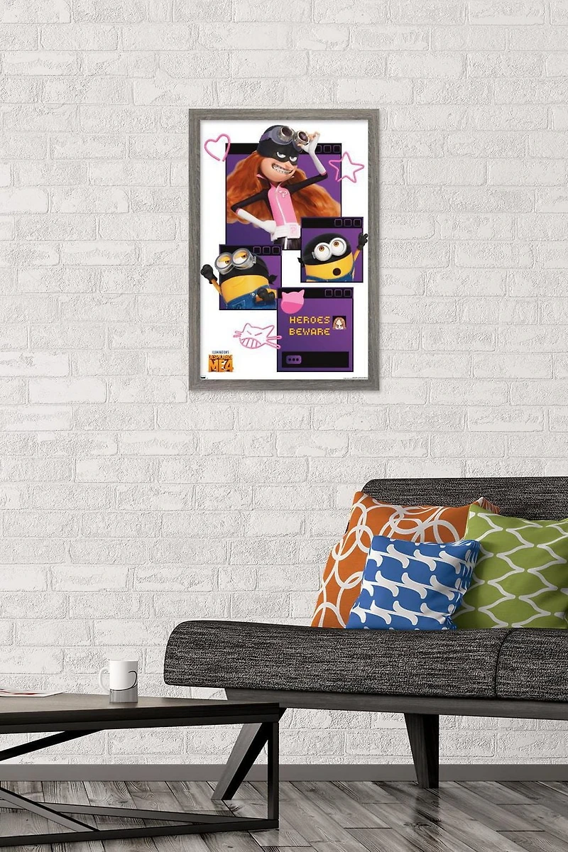 Illumination Despicable Me 4 - Heroes Beware Wall Poster, 22.375" x 34"