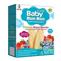 Baby Mum-Mum Super Baies Biologiques 50g / 12 emballages de 2
