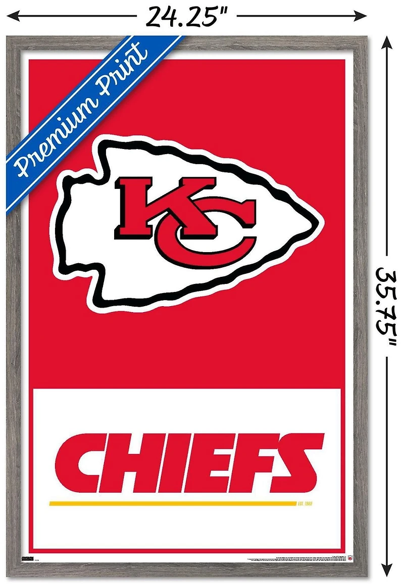 NFL Kansas City Chiefs - Logo 21 Wall Poster, 22.375" x 34"