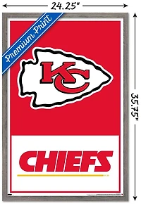 NFL Kansas City Chiefs - Logo 21 Wall Poster, 22.375" x 34"