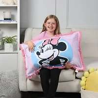 Oreiller géant en fourrure funky pour enfants Disney Minnie Mouse, 20 po x 30 po