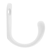 Era Single Hook 2-Pack White, 1.70 x 0.67 x 1.42 in.