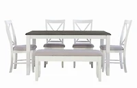 Lander 6-Piece Dining Set, Grey