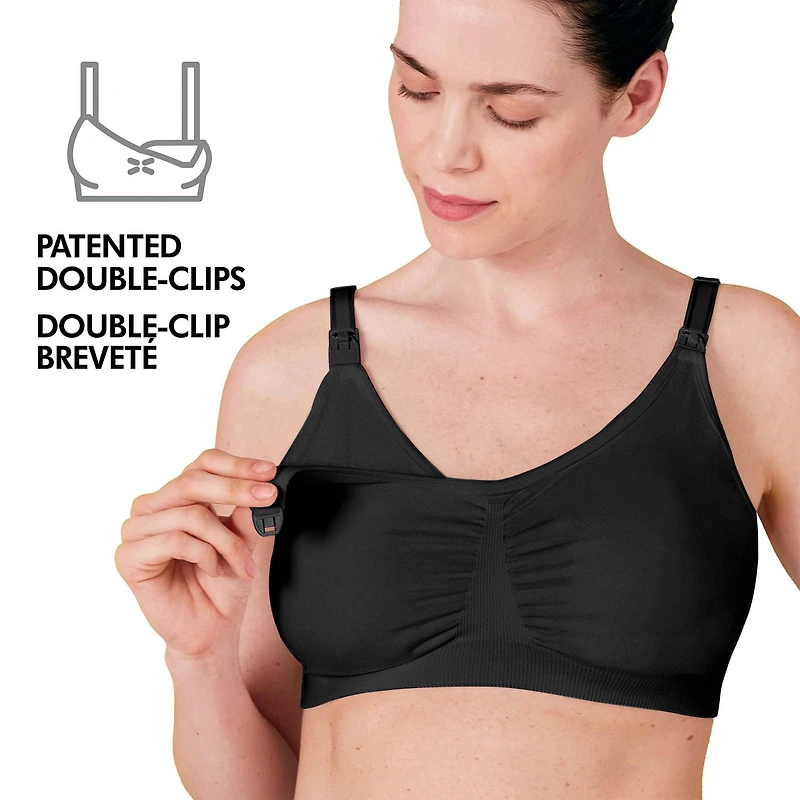 Soutien-gorge d'allaitement et d'expression 3 en 1 Medela - Respirant et léger pour un confort ultime lors de l'allaitement, de l'expression avec tire-lait électrique ou de l'expression dans le soutie