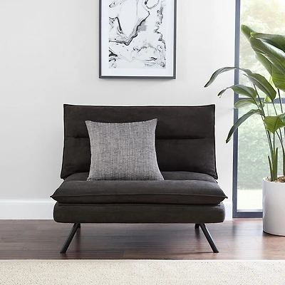 Mainstays Pillow Top Convertible Chair Chaise convertible