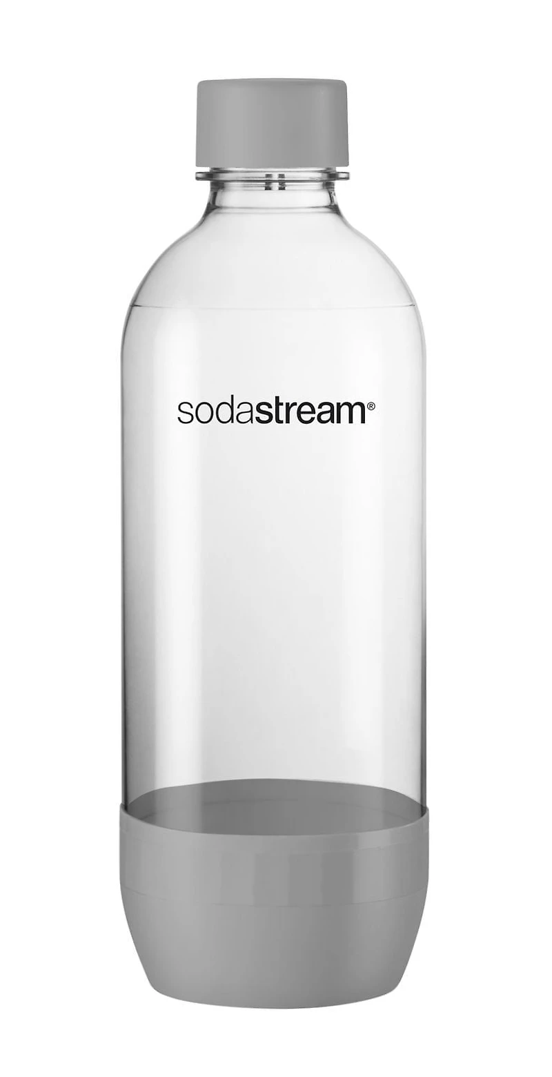 SodaStream 1L 2PK Grey Carbonating Bottle