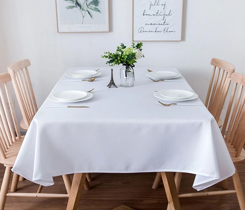 Fabstyles Hotel 100% Cotton Solid Table Cloth